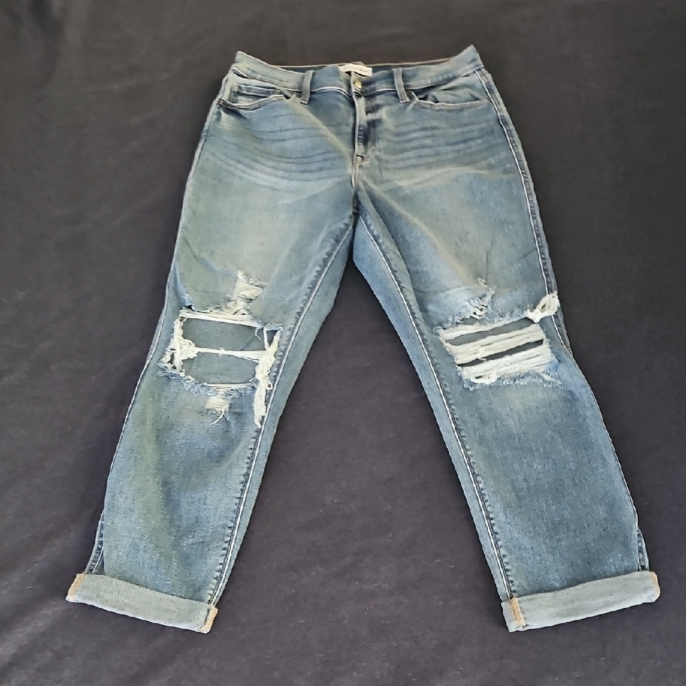 Studio Blue Distressed Boyfriend Jeans